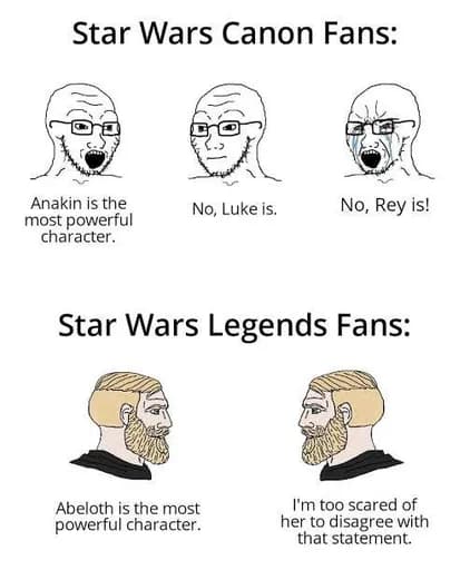 Star Wars Canon vs Legends Fans