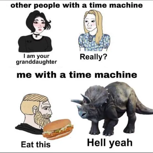 Time Machine Granddaughter vs Rhino Push