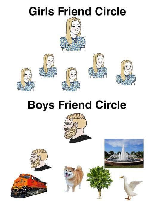 Boys Friend Circle vs Girls Friend Circle