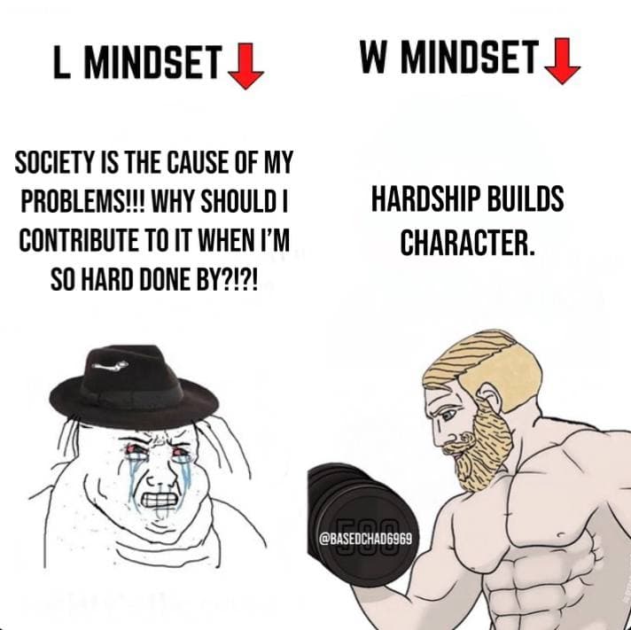 L Mindset vs W Mindset (Society Problems)