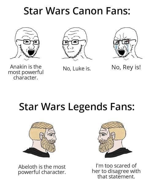 Star Wars Canon vs Legends Fans