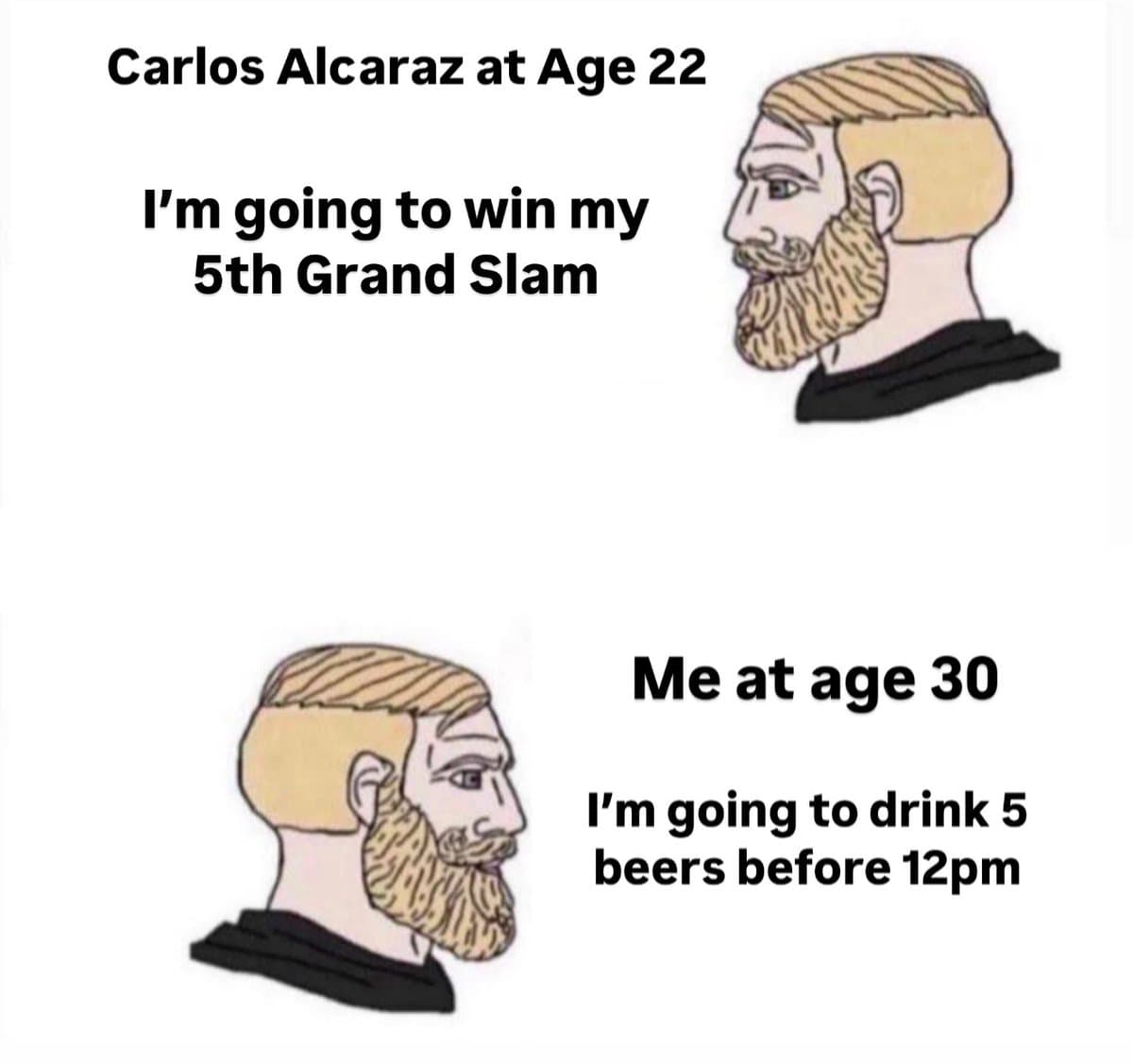 Young Alcaraz vs Older You